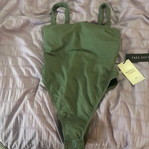 FREE SOCIETY Green One-Piece